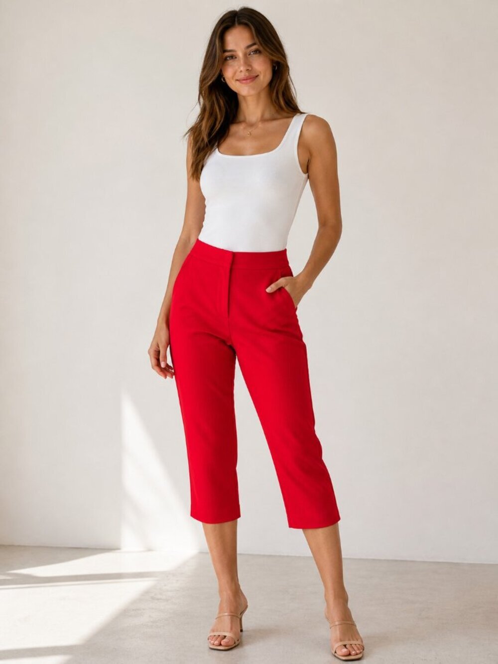 MARNI Vintage early 2000S Capri Virgin Wool Pants 40/M